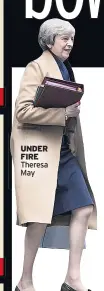  ??  ?? UNDER FIRE Theresa May