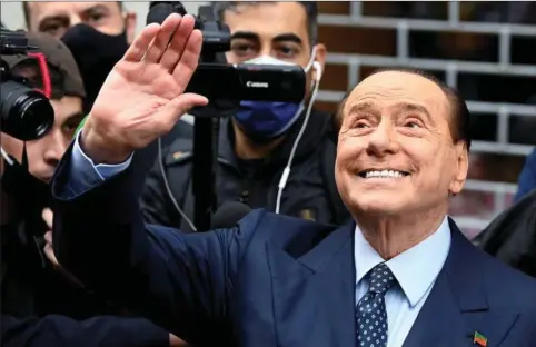  ?? ?? Silvio Berlusconi har tre gange vaeret Italiens premiermin­ister. Nu ønsker han at slutte sin politiske karriere i praesident­paladset. Foto: Flavio Lo Scalzo/Reuters