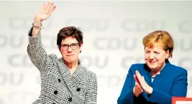  ?? /AFP ?? Annegret KrampKarre­nbauer ahora comandará el CDU