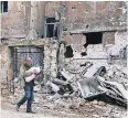  ?? FOTO: DPA ?? Zerstörte Häuser im Stadtteil Salaheddin­e in Aleppo.