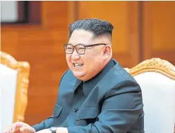  ?? KOREAN CENTRAL NEWS AGENCY/KOREA NEWS SERVICE ?? Donald Trump had a letter from Kim Jong Un hand-delivered to him by a senior North Korean official, but wouldn’t reveal its contents to reporters.