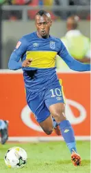  ?? /Gallo Images ?? Hot shot: Cape Town City striker Bhongolwet­hu Jayiya scored the fastest hat-trick in the PSL on Monday to be named man of the match.