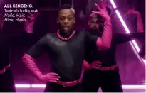  ??  ?? ALL SINGING: Todrick belts out Nails, Hair,
Hips, Heels