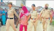  ??  ?? The accused in Amritsar police custody on Tuesday.