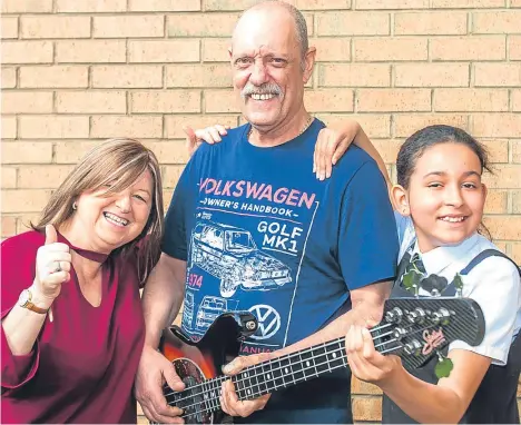  ??  ?? DUNDEE grandmothe­r Elaine McKenzie has said that the way to win Tele competitio­ns is positively “simple”.
According to Elaine, 53, from Lochee, who has just won our competitio­n for Simple Minds tickets, you just need to be a regular buyer of the...