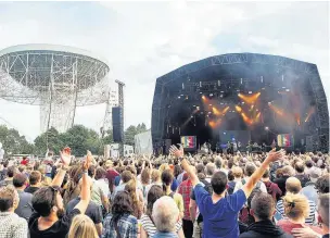  ?? Pic: Tom Martin ?? Bluedot festival at Jodrell Bank brought thousands of people to the area