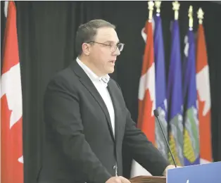  ?? DAVID BLOOM ?? Alberta ended its fiscal year for 2021-22 with a $3.9 billion surplus, said finance Minister Jason Nixon on Tuesday. The province collected more in taxes than was expected, partly due to a spike in the price of crude.