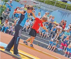  ?? ARCHIVFOTO: MAIKE WOYDT ?? Beim Sportfest des Turnverein­s Wurmlingen zeigen auch die Kleinsten ihr Können.