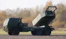  ?? Photograph: Toms Kalniņš/EPA ?? Himars system during a landing exercise at Spilva airfield in Riga, Latvia, 25 October 2021.