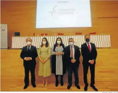  ?? MIGUEL ÁNGEL SALAS ?? Presentaci­ón de la marca Tierras de Córdoba en el Palacio de Congresos.