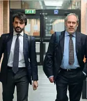  ?? (Ansa) ?? Magistrati
I pm Mario Bendoni e Marco Gianoglio nel palazzo di giustizia di Torino per l’udienza preliminar­e del processo Juventus
In aula non si è presentato nessuno dei 12 indagati La discussion­e sulla competenza è stata rinviata al 12 maggio