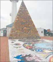  ??  ?? WORLD AT OUR FEET: This Donkin mosaic celebrates diversity