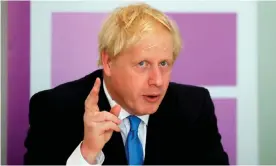  ??  ?? Boris Johnson has arrived in No 10 and reshaped the cabinet so it is run by Brexit true believers. Photograph: Kirsty Wiggleswor­th/AFP/Getty Images