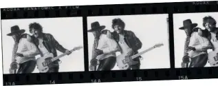  ??  ?? Below right: A strip of three images from a Born To Run contact sheet