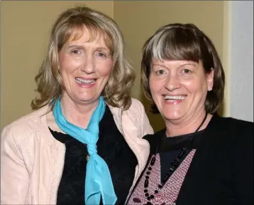  ??  ?? Mags Stafford and Stella McNamara at the ‘Rhythm of the Sea’ concert in Carrig-on-Bannow Church performed by the Little Sea Musical Society.