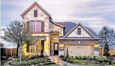  ??  ?? In west Houston’s Cinco Ranch, Ryland and Trendmaker have more than 12 new homes ready for summer and early fall move-ins. Both have plans that are the same as their decorated model homes in Cinco Ranch’s Bandera Glen neighborho­od.