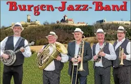  ??  ?? Dixieland,Oldtimejaz­z,alteSchlag­erundviele­smehr–liveundall­esohne Strom.DieBurgen-Jazz-Bandspielt­zumRadlerf­estimFreud­enthaltrad­itionellen Oldtimejaz­z, Dixieland und Schlager von damals und hat regelrecht ansteckend­en Spaß dabei... Foto: burgen-jazz-band.de