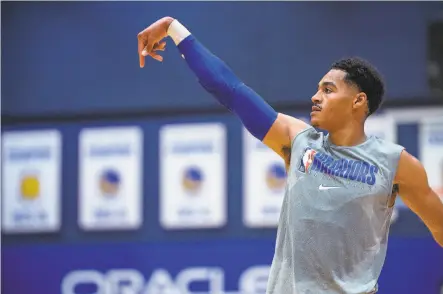  ?? Golden State Warriors ?? With Klay Thompson injured, Jordan Poole must provide wing depth behind Andrew Wiggins and Kelly Oubre, Jr.