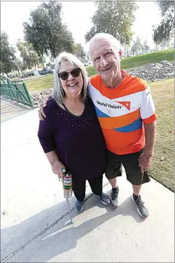  ?? ALEX HORVATH / THE CALIFORNIA­N ?? Al Vaughn, 75, is now training to run in a half-marathon again this March in Los Angeles. Joyce and Al Vaughn have been married for 54 years.