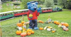  ?? FOTO: SPIELELAND ?? Käpt’n Blaubär freut sich schon auf die Besucher im Herbst.