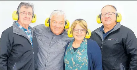  ?? Whakaahau / Colin Thorsen ?? Silent Leadership Challenge Te Awamutu, from left: Vern Wilson, Dean Taylor, Mary Ballantyne and Merv Gyde.