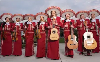  ?? Courtesy photo ?? Mariachi Bonitas de Dinorah Klingler is an all-female Mariachi that was created in 2020 to share the captivatin­g art of Mariachi music in the Northern California area.
