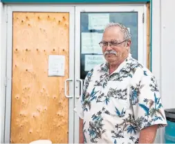  ??  ?? Ronald Mack, who grew up in Glendon, Alta., runs a store that he says has been robbed about 25 times over the years, more often as the local economy sagged.