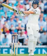  ?? REUTERS ?? England allrounder Ben Stokes added momentum to the innings after Alastair Cook’s patient 88 at The Oval on Friday.