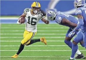  ?? GETTY IMAGES ?? Tavon Austin had two catches and fielded punts in his first game as a Packer. He may get a look as a kickoff returner.
