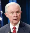  ??  ?? AP PHOTO BY SUSAN WALSH In this March 6, file photo, Attorney General Jeff Sessions speaks at the U.S. Customs and Border Protection office in Washington.