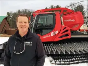  ?? PHOTOS BY PAUL POST — PPOST@DIGITALFIR­STMEDIA.COM ?? West Mountain owner Spencer Montgomery has invested heavily in capital upgrades including large new snow grooming machine.