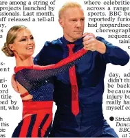  ??  ?? IN STEP: Ola with her Strictly partner this year, former Olympic athlete Iwan Thomas