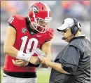  ?? BRANT SANDERLIN / BSANDERLIN@ AJC.COM 2016 ?? Quarterbac­k Jacob Eason and offensive coordinato­r Jim Chaney must improve in their second seasons at Georgia.