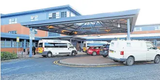  ?? ?? Centralise­d The emergency vascular centre is based at Hairymres Hospital in East Kilbride