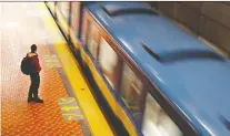 ?? ALLEN MCINNIS ?? Three of the four métro lines now have cell coverage, with the fourth to be done in months, says Société de transport de Montréal.