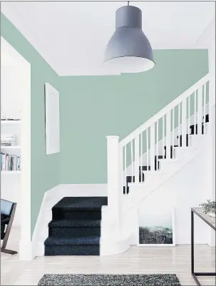  ??  ?? Green is a trending colour. ‘We’re looking for that restful shade to bring the outside in, and provide balance in our lives,’ says Lee Eiseman, head of the Eiseman Center for Color Informatio­n and Training.