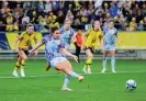  ?? Tt News Agency/Reuters ?? Spain’s Mariona Caldentey scores the winner from the penalty spot. Photograph: