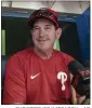  ?? CHRISTOPHE­R KATSAROV – AP ?? The Phillies' Rob Thomson managed against the Blue Jays in his home country of Canada on Tuesday night.