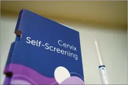  ?? CP FILE PHOTO ?? A cervix self-screening kit is part of the first self-screening cervical cancer plan in Canada, in Vancouver on Jan. 9, 2024.