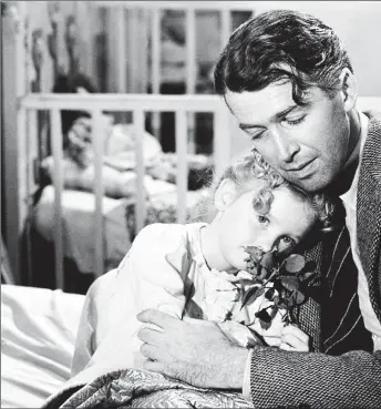  ??  ?? James Stewart as the despairing family man George Bailey in It’s A Wonderful Life, on Film4 at 3.15pm on Friday