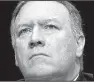  ?? AP/JACQUELYN MARTIN ?? “I think they find anyplace that they can make our lives more difficult, I think they find that’s something that’s useful,” CIA Director Mike Pompeo, shown in a May file photo, said on Thursday about Russia.