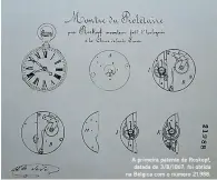  ??  ?? A primeira patente de Roskopf, datada de 3/8/1867, foi obtida na Bélgica com o número 21.988.