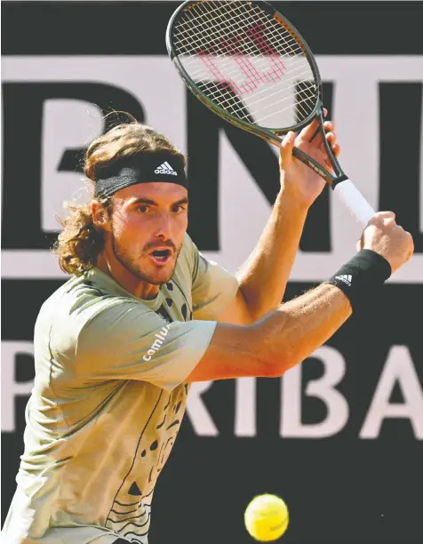  ?? GETTY IMAGES ?? Greece's Stefanos Tsitsipas has had better results on clay than any of the other top contenders for this year's French Open, once adjustment­s are made for competitio­n faced.