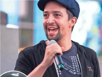  ?? SANTIAGO FELIPE, GETTY IMAGES ?? Lin-Manuel Miranda has put together a new song to benefit Puerto Rico, Almost Like Praying.