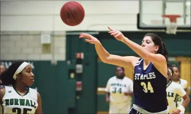  ?? Erik Trautmann / Hearst Connecticu­t Media ?? The Norwalk and Staples girls basketball teams will have to wait for their seasons to start as the CIAC has pushed back the start of the winter season to Jan. 19.