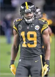  ?? Don Wright Associated Press ?? JUJU SMITH-SCHUSTER of Pittsburgh leads all rookies in yards receiving and has five touchdowns.