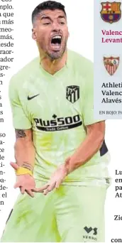  ??  ?? Luis Suárez, en el último partido del Atlético