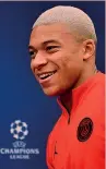  ??  ?? Kylian Mbappé, 19 anni, attaccante del Psg AFP