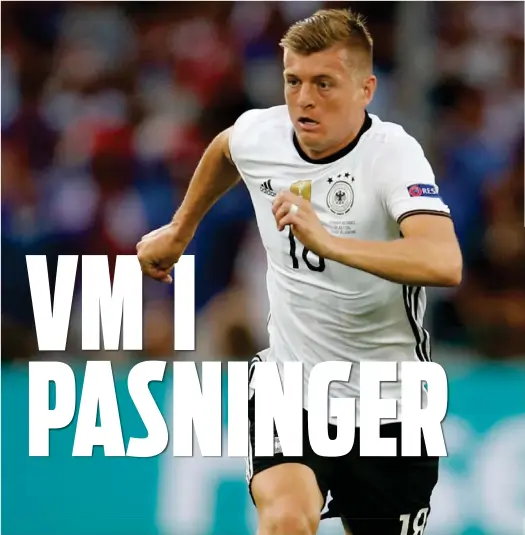  ?? FOTO: AP ?? Toni Kroos har fuldstaend­igt styr på laederet. Han bliver afgørende for tyskernes VM-forsvar.