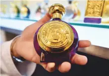  ?? Ahmed Kutty/Gulf News ?? The limited edition Year of Zayed perfume.